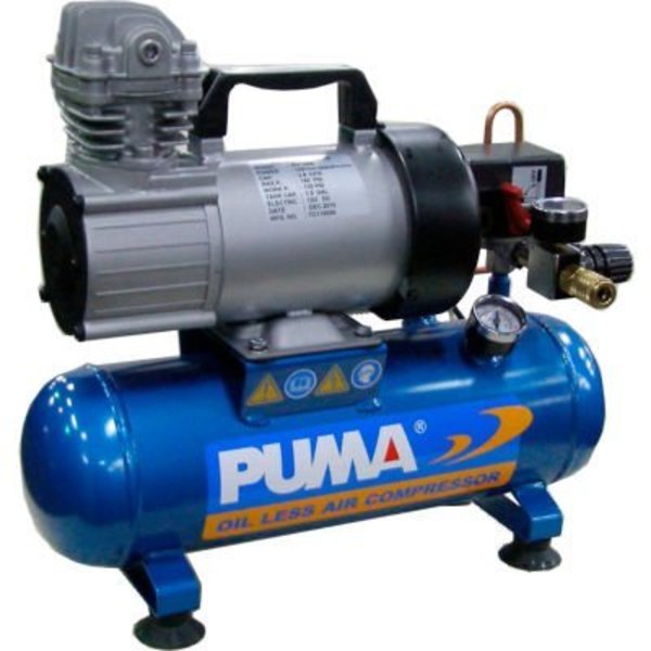 Puma Puma PD1006, Portable Electric Air Compressor, 0.75 HP, 1.5 Gallon, Hot Dog, 1.36 CFM PD1006